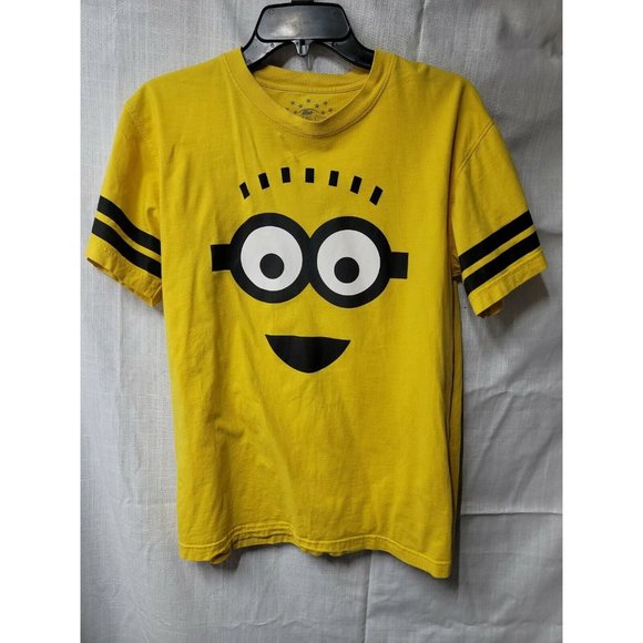 Universal Studios Singapore Yellow Short Sleeve Minions T Shirt Sz M 100% Cotton - Picture 1 of 5
